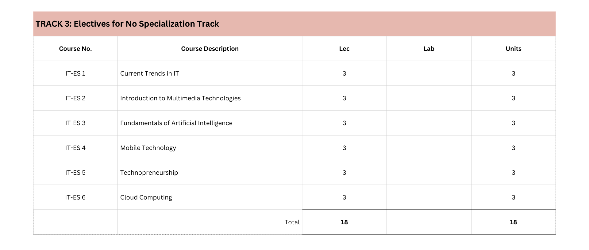 Information Technology Elective